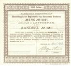Mij. tot Explotatie  van Onroerende Goederen MERCURIUS-1896, Postzegels en Munten, Aandelen en Waardepapieren, Ophalen of Verzenden