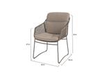 Moretti hoge rug dining tuinstoel terre 4 Seasons Outdoor, Ophalen of Verzenden, Nieuw