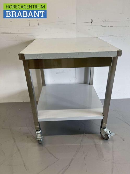 RVS Verrijdbare Werktafel Tafel Op Wielen 70 x 70 x 85 cm, Zakelijke goederen, Horeca | Keukenapparatuur, Nieuw in verpakking