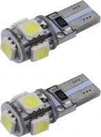 T10 autoverlichting 2 stuks | LED 5-SMD daglichtwit 6000K |, Auto-onderdelen, Verzenden, Nieuw