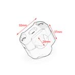 Airtime Stuurklemmen voor 22mm stuur naar 28,6mm universeel, Verzenden, Nieuw