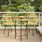 vidaXL 3-delige Tuinset poly rattan, Verzenden, Nieuw, Rotan, Tuinset