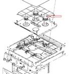 Thetford Minigrill Schroef Branderdeksel, Nieuw
