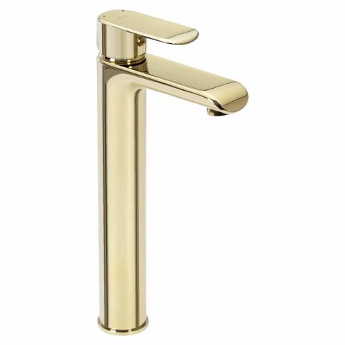 REA Hoog model wastafelkraan - glans goud - luxe design -..., Doe-het-zelf en Verbouw, Sanitair, Nieuw, Ophalen of Verzenden