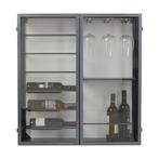 *WOONWINKEL* Kare Design Lisboa Black Wijnrek Vitrine Aan De, Verzenden, Nieuw