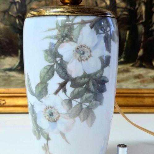 Royal Copenhagen - Tafellamp - Messing, Porselein -, Antiek en Kunst, Antiek | Lampen