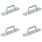 ProPlus Rechthoekige zeilringen - staal - 36 mm - 4 stuks..., Ophalen of Verzenden, Nieuw