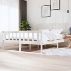 vidaXL Bedframe massief hout wit 180x200 cm, Huis en Inrichting, Slaapkamer | Bedden, Eenpersoons, Verzenden, Wit, Nieuw