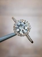 Verlovingsring - 14 karaat Roségoud - 1.34ct. tw. Diamant, Sieraden, Tassen en Uiterlijk, Antieke sieraden