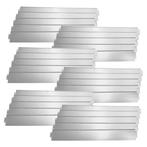 Borderrand set van 30 palissade staal verzinkt zilverkleurig, Tuin en Terras, Nieuw, Verzenden
