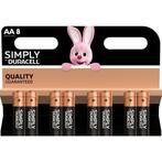 Duracell Langdurige AA batterijen - 8 stuks - 1.5V Alkali..., Ophalen of Verzenden, Nieuw