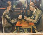 European School (c. 1950) - Les Joueurs de Cartes (Daprès, Antiek en Kunst