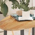 vidaXL Tafelblad 100x50x2 cm ovaal massief eikenhout, Huis en Inrichting, Tafels | Eettafels, Verzenden, Nieuw