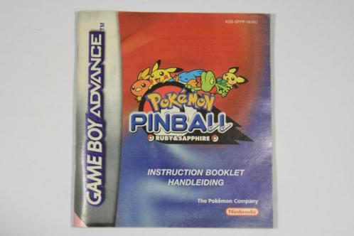 Pokemon Pinball (Manual) (GameBoy Advance Manuals), Spelcomputers en Games, Games | Nintendo Game Boy, Gebruikt, Ophalen of Verzenden