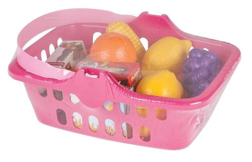 Pilsan Roze Mandje met Fruit 06 001 div, Kinderen en Baby's, Speelgoed | Overig, Nieuw, Verzenden