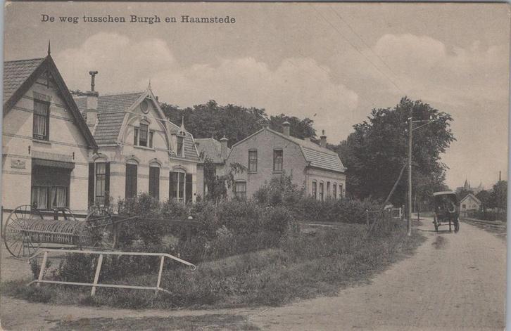BURGH - HAAMSTEDE - De Weg tusschen Burgh en Haamstede, Verzamelen, Ansichtkaarten | Nederland