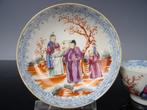 Kop en schotel - Porselein - Qianlong 1736-1795