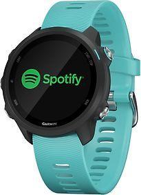 Garmin Forerunner 245 Music grijs met een aquamarijn, Telecommunicatie, Mobiele telefoons | Toebehoren en Onderdelen, Gebruikt