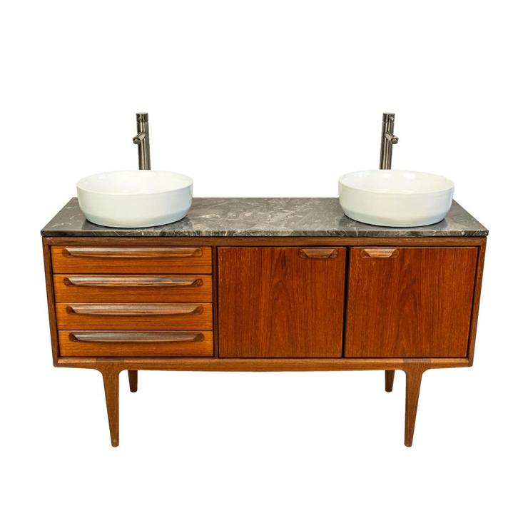 Badkamermeubel | Incl. Blad | Younger | Vintage |  3643, Huis en Inrichting, Badkamer | Badkamermeubels, 75 cm of meer, Zo goed als nieuw