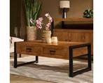 Salontafel Boaz met 2 lades | 120 cm, Huis en Inrichting, Tafels | Salontafels, Ophalen of Verzenden, Nieuw