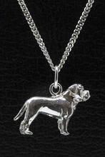 Zilveren Bull mastiff ketting hanger - groot, Verzenden, Nieuw