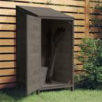 Tuinschuur 55x52x112 cm massief vurenhout antracietkleurig, Verzenden, Nieuw