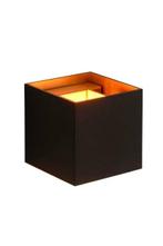 Lucide XIO - Wandlamp zwart goud blok LED dimbaar, Huis en Inrichting, Lampen | Wandlampen, Nieuw, Trendy verlichting, Verzenden