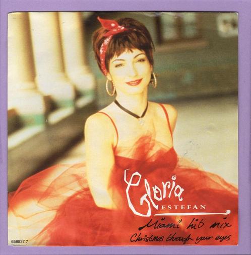 Gloria Estefan – Miami Hit Mix / Christmas Through Your..., Cd's en Dvd's, Vinyl Singles, Verzenden