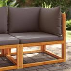 vidaXL Tuinhoekbank met kussens acaciahout & touw, Tuin en Terras, Tuinsets en Loungesets, Verzenden, Nieuw, Hardhout