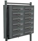 Brievenbusconstructie groeps brievenbus voor bedrijven, flat, Tuin en Terras, Brievenbussen, Nieuw, Rvs