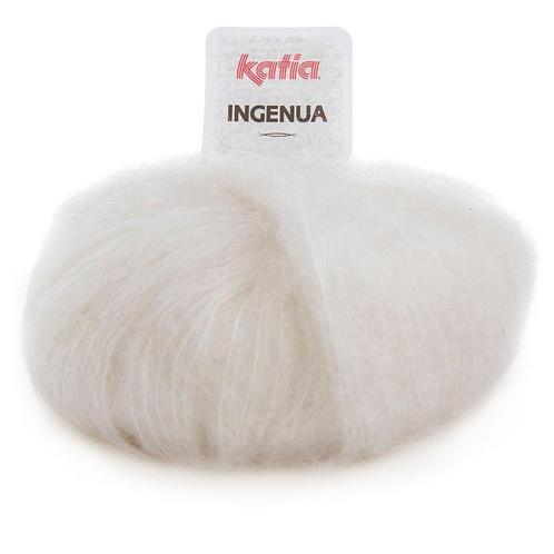 Katia Ingenua - 03 ecru - Mohair Garen, Hobby en Vrije tijd, Breien en Haken, Ophalen of Verzenden