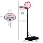 TRUUSK Kinderbasketbalstandaard Basketbalring Met Wielen Bas, Sport en Fitness, Basketbal, Verzenden, Nieuw
