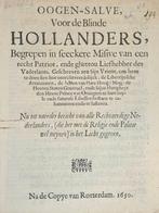 Oogen-salve voor de blinde Hollanders - om te doen sien hoe, Antiek en Kunst