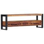 vidaXL Tv-meubel 140x30x45 cm massief acaciahout, 100 tot 150 cm, Verzenden, Nieuw, Minder dan 100 cm
