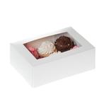 HoM Cupcake Doosje 6 Wit (incl. tray met venster) 100st., Verzenden, Nieuw