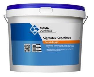 Sigma Superlatex Semi Gloss - RAL 9005 - 5 liter, Doe-het-zelf en Verbouw, Verf, Beits en Lak
