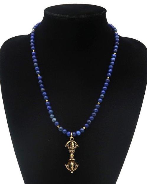 Lapis lazuli - Boeddhistische hanger - Dorje / Vajra -, Antiek en Kunst, Antiek | Boeken en Bijbels