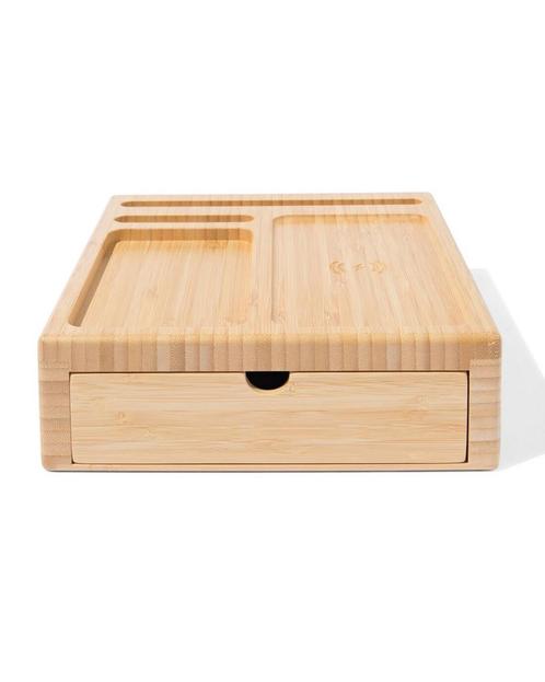 HEMA Organizer met draadloze oplader bamboe, Diversen, Agenda's, Nieuw, Verzenden