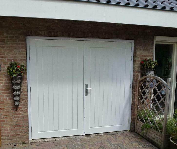 Openslaande garagedeuren op maat gemaakt., Doe-het-zelf en Verbouw, Deuren en Horren, Garagedeur, Nieuw, Hout, Verzenden