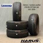 215/55/17 94V AO Michelin winterbanden 7,5/6,2mm profiel 4X, 17 inch, Band(en), Personenwagen, Gebruikt