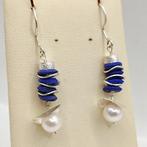 Zonder Minimumprijs - Oorbellen Zilver Parel - Lapis lazuli, Nieuw