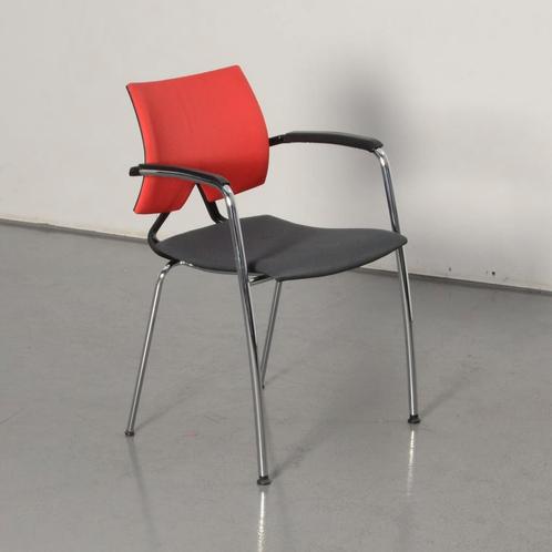 Comforto D3942 vergaderstoel, rood / antraciet, sledeframe, Huis en Inrichting, Bureaustoelen, Ophalen of Verzenden