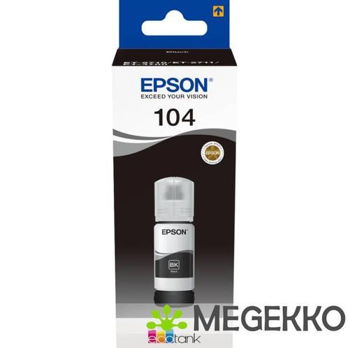 Epson 104 EcoTank 65ml Zwart schrijf- en tekeninkt, Computers en Software, Printerbenodigdheden, Nieuw, Verzenden