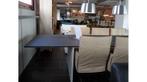 Eettafel Panda hoogglans wit met massief, Huis en Inrichting, Tafels | Eettafels, Ophalen of Verzenden, Nieuw, Rechthoekig