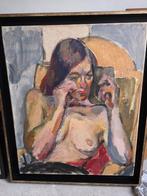 Freek van den Berg (1940-2021) Circle of - Telefoon vrouw, Antiek en Kunst