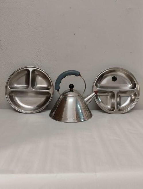 Alessi - Melkkan (3) - Staal, Antiek en Kunst, Antiek | Meubels | Tafels