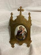 Altaar - Porselein, Bronze/Laiton - 1850-1900 - Jozef en, Antiek en Kunst