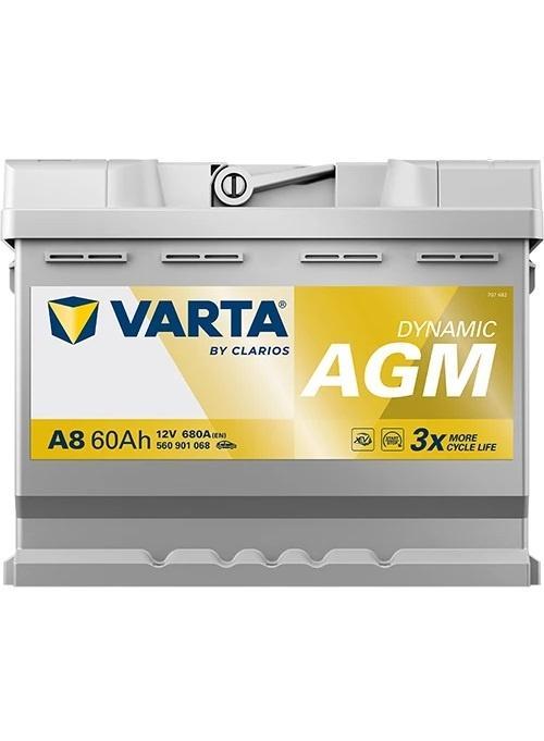 Varta Auto accu 12 volt 60 Ah Dynamic AGM type A8, Auto-onderdelen, Accu's en Toebehoren, Nieuw, Ophalen of Verzenden