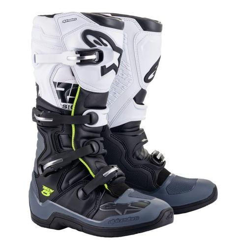 Alpinestars Tech 5 Black Dark Gray White, Motoren, Kleding | Motorkleding, Heren, Nieuw met kaartje, Laarzen, Verzenden