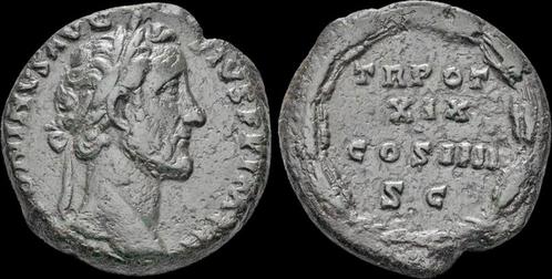 Ae As 138-161ad Roman Antoninus Pius As As legend in four..., Postzegels en Munten, Munten | Europa | Niet-Euromunten, Verzenden